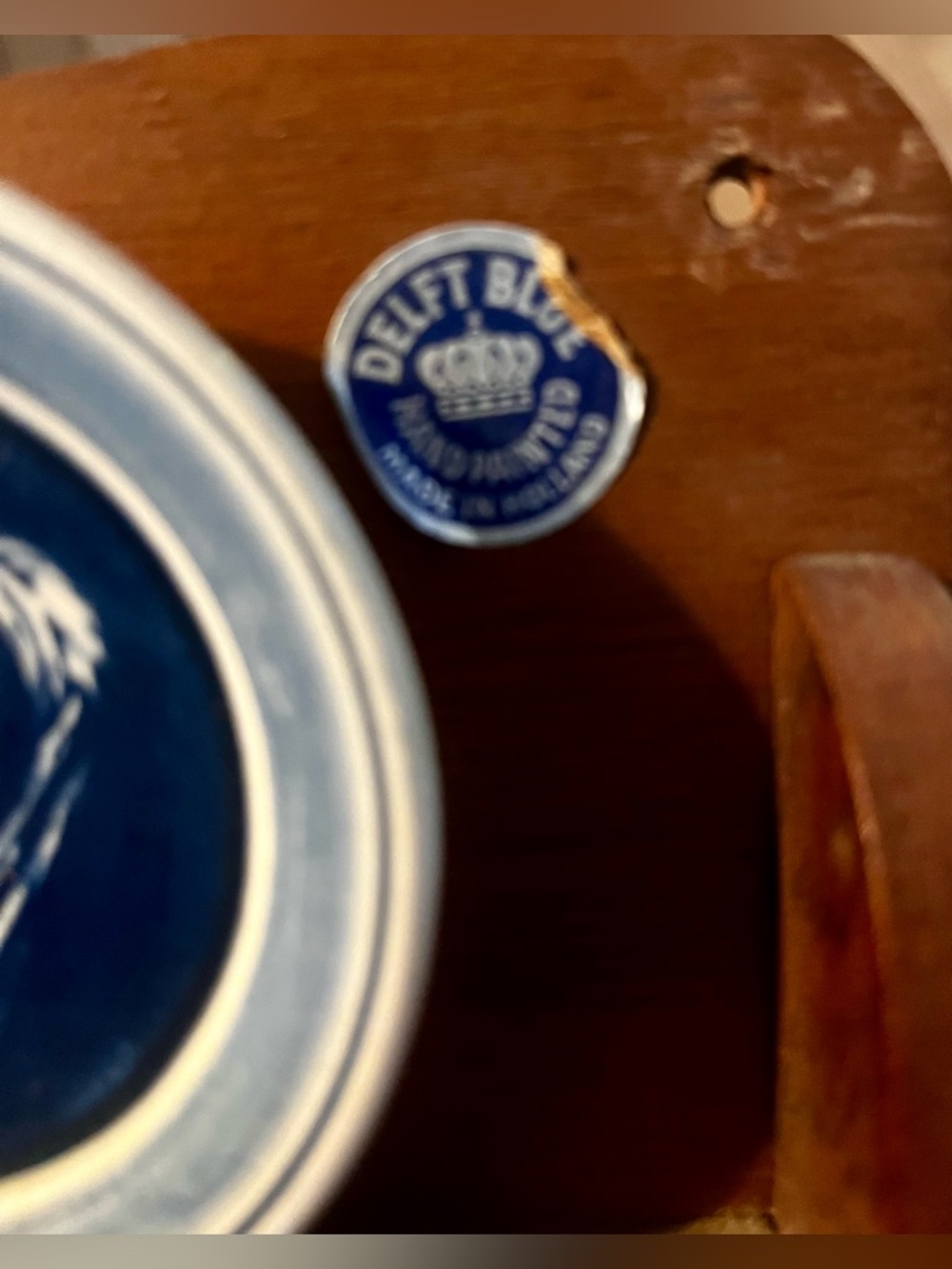 Delft Blue Antique/RARE Portrait Small Plate Display (5) - Picture 6 of 12